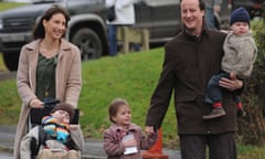 David Cameron and family