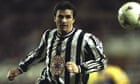 Gary Speed playing for Newcastle United