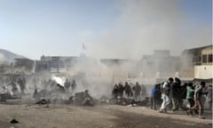 Suicide bombers attack a Shia procession in Kabul, Afghanistan