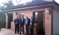 Councillor Nigel Howells, DavidHopkins and architect GavinTraylor | pic: Hannah Waldram / guardian.co.uk