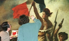 Examining Delacroix's painting Liberty Leading the People