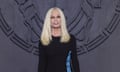 Donatella Versace at Milan fashion week