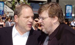 Harvey Weinstein and Michael Moore