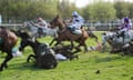 Horses fall at Bechers Brook