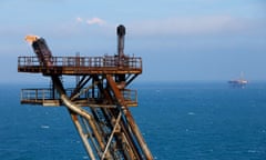 Centrica gas rig in Morecambe Bay