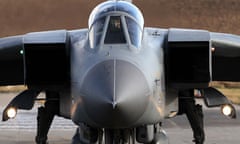 An RAF Tornado aircraft at RAF Lossiemouth