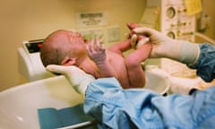 baby in maternity ward