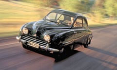 A 1950 Saab 92, a design classic.