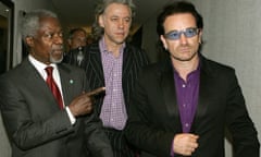 Bono Geldhof Kofi Anan Gleneagles