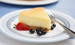 A slice of cheesecake