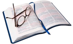 Book and reading glasses