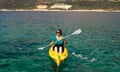 Mirana Hart sea kayaking in Turkey