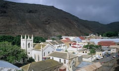 Jamestown, capital of the remote island of St Helena