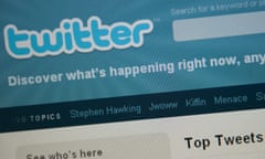 The Twitter homepage 