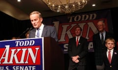 Todd Akin loses in Missouri.