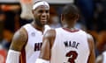 Miami Heat's LeBron James and Dwyane Wade
