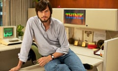 Ashton Kutcher as Steve Jobs in Jobs.