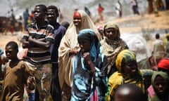 Somalian refugees from the town of Afgooye.