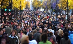 Christmas shopping pedestrianised