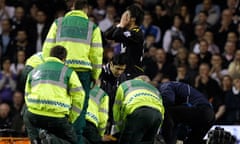 Fabrice Muamba collapses at Tottenham