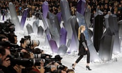 Chanel designer Karl Lagerfeld turned Paris's Grand Palais into Krypton