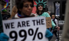 Occupy Wall Street members march on Brooklyn bridge