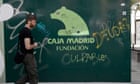 Bankia Caja Madrid Foundation banner in central Madrid