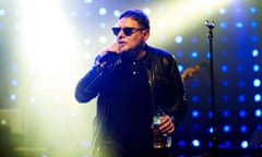 Shaun Ryder of Happy Mondays on stage at the O2 Academy in Sheffield