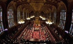 Peers wait to hear the Queen's speech