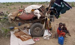 Nomadic Somali children in Middle Shabelle region