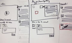 A wireframe sketch for an enhancement to commenting