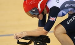 Crystal Lane of Great Britain competes in Women's Individual C5 Pursuit Cycling qualifying at Velodrome.