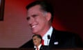 Republican presidential nominee Mitt Romney arrives onstage to accept the nomination for president