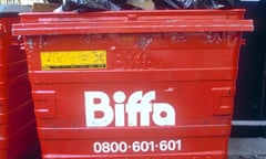 Biffa rubbish skip