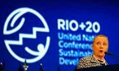 US Secretary of State Hillary Clinton at Rio+20 