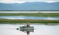 Fisherman in a Rowboat on Lake Baikal