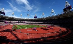 A beautiful afternoon at the Olympic Stadium on the penultimate day of London 2012