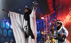 Tinariwen band performing, Johannesburg