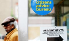 Man outside Citizens Advice Bureau