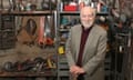 Sir Anthony Caro in his workshop in Camden, London in March 2012