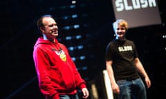 Rovio's Peter Vesterbacka speaking at Slush