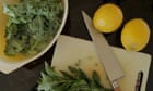 Lemon, kale and mint salad