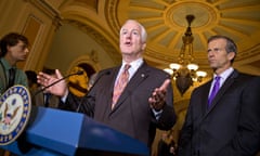 Republican Senators John Cornyn, John Thune, October 2013 attacking Obamacare