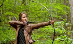 Jennifer Lawrence as Katniss Everdeen in The Hunger Games