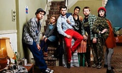 Kingsley, Josie, JP, Vod, Howard and Oregan in Fresh Meat