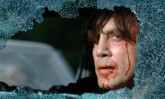 Javier Bardem as Anton Chigurh in No Country for Old Men.