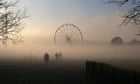 thick fog around London Eye