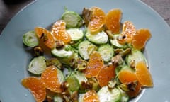 Hugh Fearnley-Whittingstall's brussels sprout clementine and chestnut salad