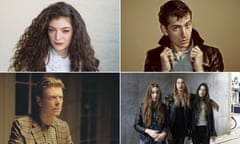 Lorde, Alex Turner, Haim, David Bowie