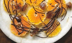 Hugh Fearnley-Whittingstall's clementines with marrons glacés and chocolate